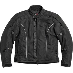 Cortech LRX Series 2 Womens Motorcycle Jacket Black PhosLite Reflective MD 10-12